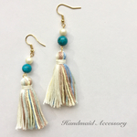 春色♡カラフルmix ターコイズ タッセル ピアス