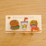 ハンバーガーセット　イヤリング