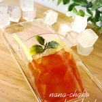 グラスドリンク（アイスティー）のスマホケースA