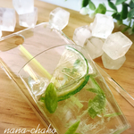 グラスドリンク（モヒート）のスマホケースB
