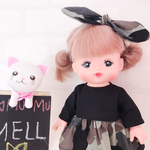 ヘアアクセ付 迷彩柄ワンピース メルちゃん