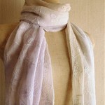 総刺繍リネン・コットンストール