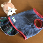 コーギー用ワンピ**ＢＷパッチワーク