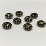 アクリルビーズ アンティーク パンプキン 模様入り