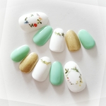 花冠ネイル Pastel Green