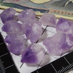 《気まぐれセール10個セット現物売り♪》天然アメジストシード♪チベット産紫水晶♪ノンホール♪No.00671