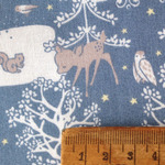 Westfalenstoffe　コットン カットクロス BlueNature夜の森*