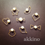 wire♡cottonpearl ピアス(イヤリング)