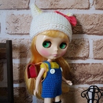 るびぃ37[ハローキティ風ニット4点セット]ブライス アウトフィット Blythe