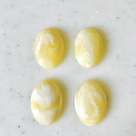Vintage Cream Marble Oval Cabochons 《455》