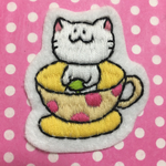 遊園地ねこのワッペン