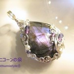 パープルラブラドライト・ファセットカット