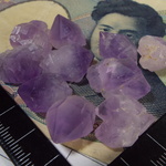 《気まぐれセール10個セット現物売り♪》天然アメジストシード♪チベット産紫水晶♪ノンホール♪No.00684