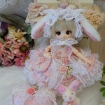 *～スプリング*ローズ～* ミニスウィーツドール*オビツ11*ドレスset