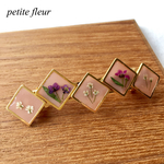 押し花バレッタ❁淡いpink