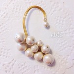 【再販♡】cotton pearlイヤーフック(片耳用)