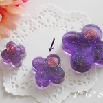 【セール】中サイズのお花のオルゴナイト（アメトリン）