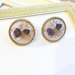 purpleflowerイヤリング