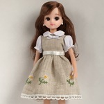 masachi様専用 刺繍リネンワンピース リカちゃん服