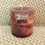 brown candleﾟ･*:.｡. .｡.:*･゜