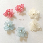 【rie.t】紫陽花♡イヤリングorピアス