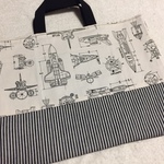 送料無料★ロケット柄　レッスンバック