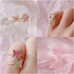 butterfly pinky ring