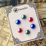 ■3色セット マーブルピアス（Cool）樹脂ピアス