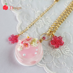 ジュレたっぷり桜ゼリーのネックレス