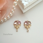 再販2  スワロフスキー ビジュー  ピアス