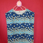 mixマル模様ワンピース　　青 