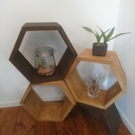ハニカムシェルフ ハニカムBOXラック 六角ラックset