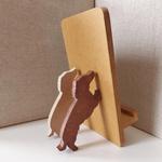 S様オーダー☆2匹のダックスが支えるタブレット・iPad miniスタンド