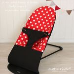BabyBjorn ベビービョルン ベビーシッター　ハンドメイドカバー 　ブラック＆レッド・ドット