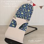 BabyBjorn ベビービョルン ベビーシッター　ハンドメイドカバー 　ライトベージュ＆ハリネズミの森