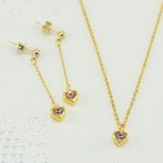 限定販売『Lovable Heart』Lt.アメジスト・ハートスワロフスキー