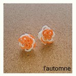 ❁送料無料❁　タティング お花のピアス