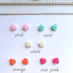 薔薇のミニピアス