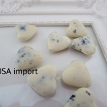 USAインポート☆クッキーアンドクリームハートビーズ4個