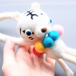 ほわほわホワイトタイガー「イメージって...」 車＊ミラー　〔ロングハンド〕