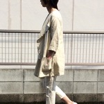 リネンのサッと羽織るコート