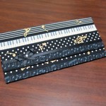 鍵盤と音符のチケットケース