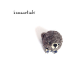 ◇クマさんブローチ(グレー)