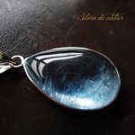 ＜１点もの・A＞ブルー　アクアマリン　滴型　silver925ネックレス