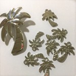 ヤシの木チャームシルバー