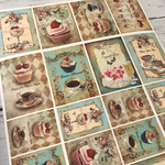 アンティークティータイム♡スイーツとティータイムのラベル