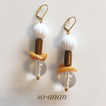 クリアビーズの大ぶりレトロ