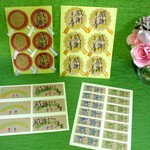 【送料無料】手書き「感謝」リボン付きシール③