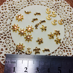 🐢海のモチーフゴールドカラーパーツセット