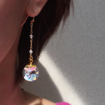 液体ガラスドーム【アクアブルー】ピアス、イヤリング